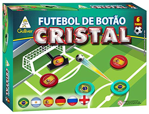 Futebol Botão Cristal com 6 Seleções Sortidos GULLIVER, Multicor