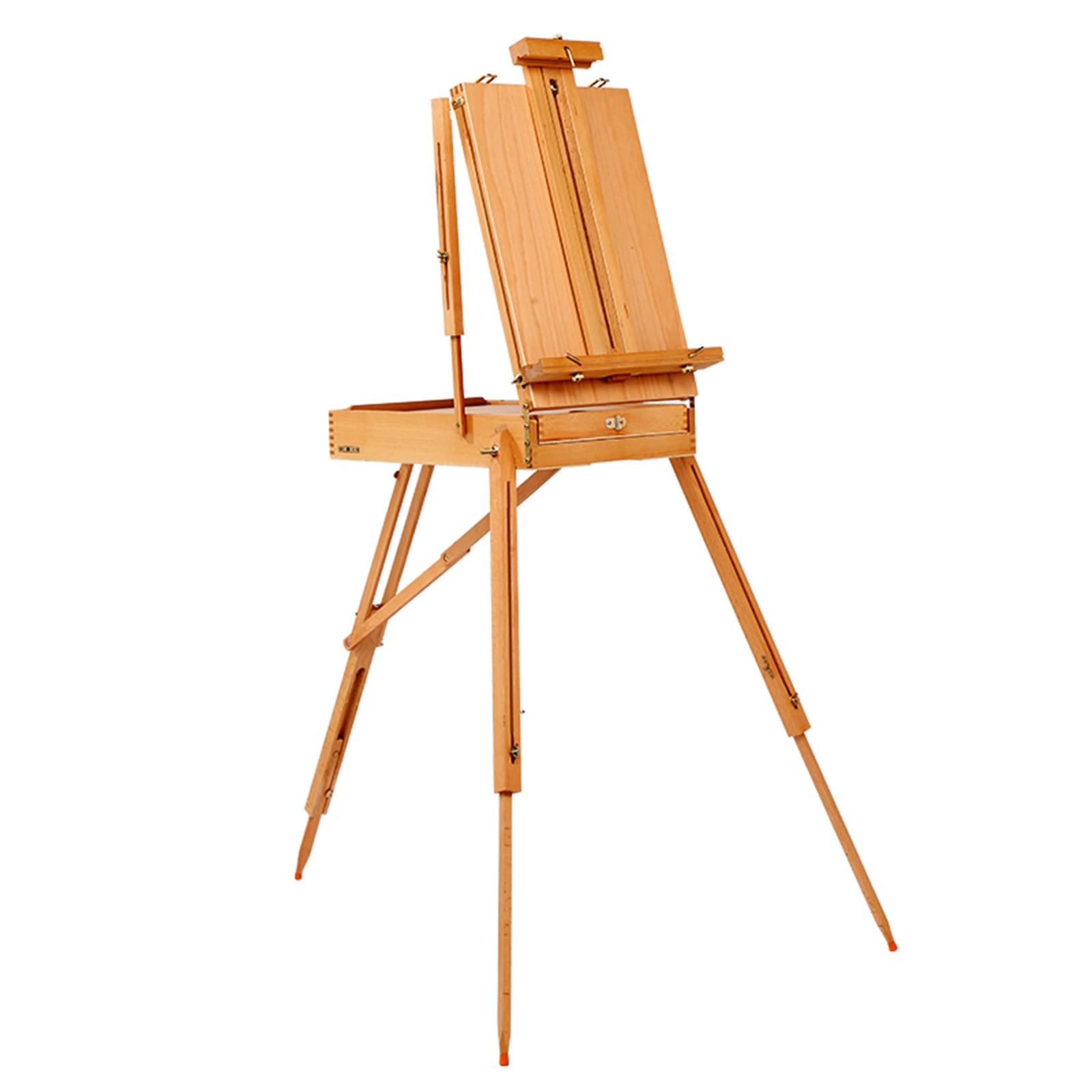 Wysoki statyw na sztalugi o wysokości 190 cm do malowania, drewniana sztaluga Sketchbox ze składanymi nogami i szufladą do przechowywania, przenośne pudełko na sztalugi artystyczne do szkicowania i