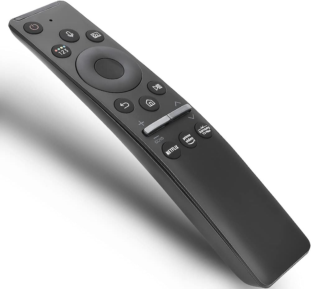 Samsung Voice Remote Control for Smart TV – Compatible With LED, QLED, 4K, 8K, Crystal UHD, HDR, Curved Models – Netflix, Prime Video, Samsung Plus Buttons Samsung Voice Remote Control for Smart TV – Compatible With LED, QLED, 4K, 8K, Crystal UHD, HDR, Curved Models – Netflix, Prime Video, Samsung Plus Buttons