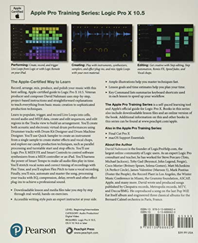 Logic Pro X 10.5 - Apple Pro Training Series: Professional Music Production - Image 2