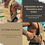 POLYFIT (Fortify) Weighted Vest for Strength and Endurance Training, Rucking, Fitness Workouts, Running, WODs - Image 4