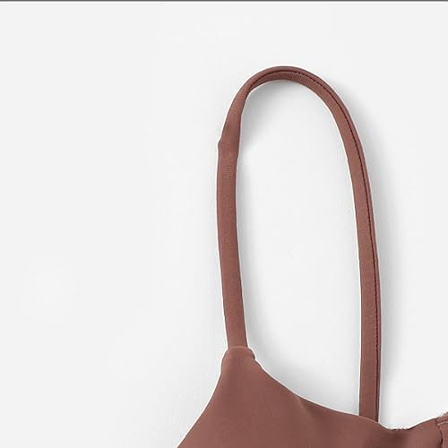 Miniatura 5 de Bikinis para mujer, traje de baño de dos piezas, cintura alta, retro, vintage, traje de baño con parte inferior de tanga, 2407-NOPDH-café-6