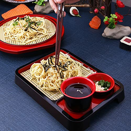 Bandeja de frutas y platos cuadrados para sushi miniatura 2