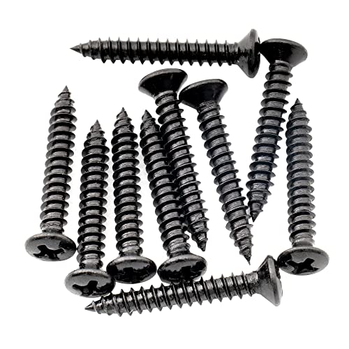 Musiclily Ultra 2.5x18mm Stainless Steel Countersunk Mounting Screws for Electric Guitar Bass String Guide or Pickup Ring