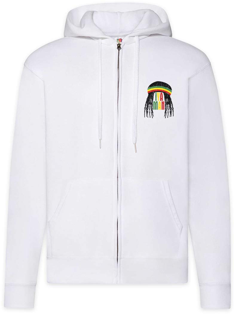 Urban Backwoods Iyaman I Felpa da Uomo con Cappuccio Zip Hoodie Zipper