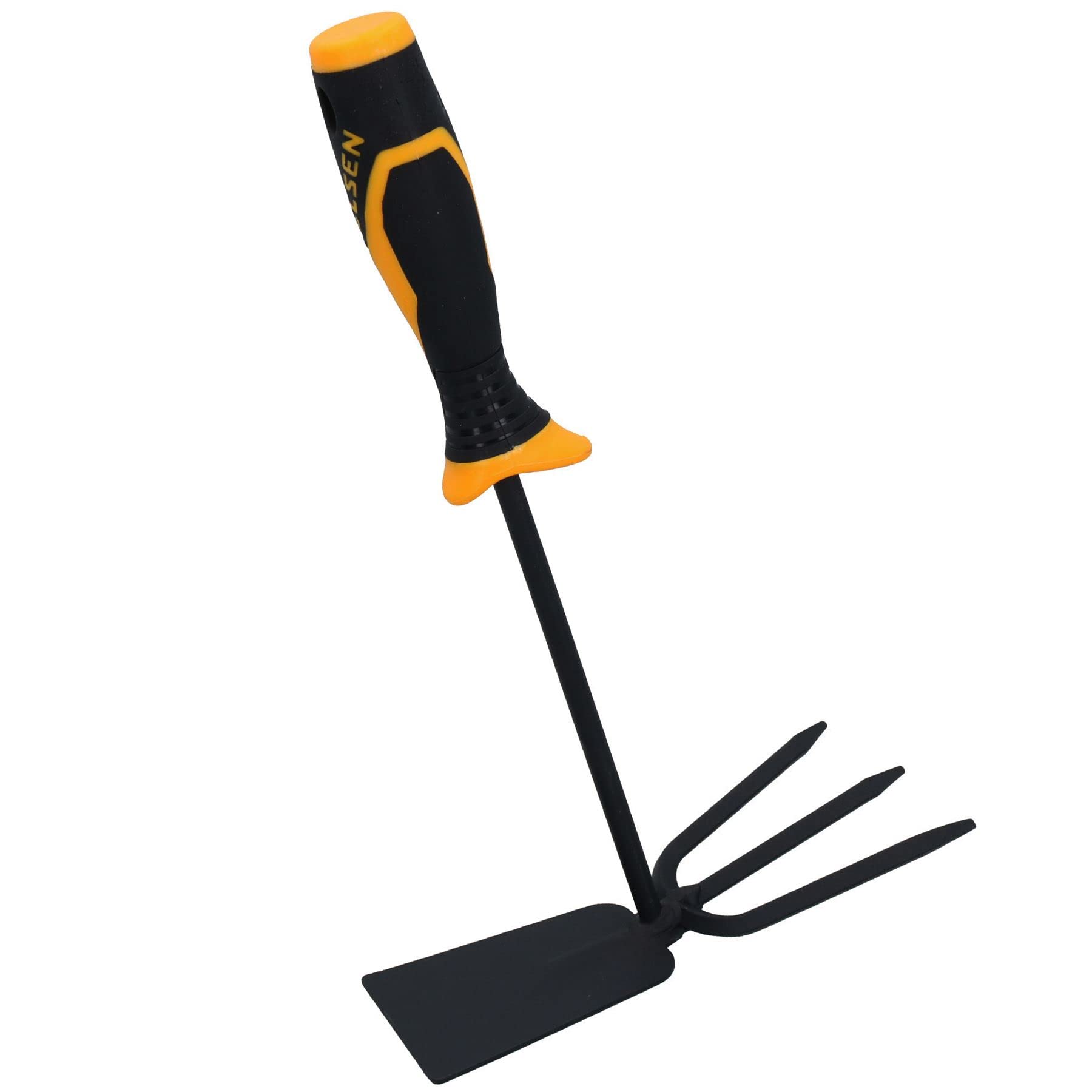 AB Tools Hand Cultivator Weeder Double Head Hoe Fork Garden Soil Dirt Dig Lawn Plant