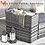 Amopatio Patio Furniture Set with Fire Pit Table, 12 Pieces Curved Patio Sectional Couch with Storage Armrest Table and 4 Pillows, Round Fire Pit Conversation Sets with Waterproof Covers (Grey)