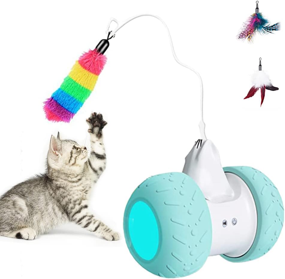 Interactive Cat Toys for Indoor Cats, Automatic Cat Moving Toy with