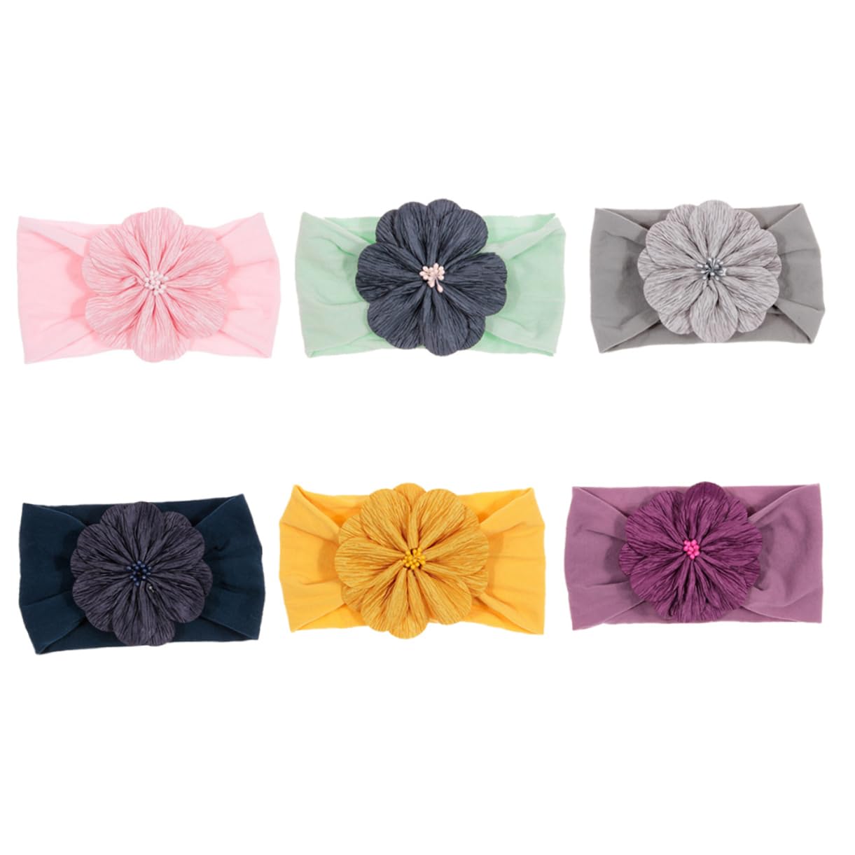 12 Fasce Per Con Fiori Per Ragazze Fasce Per Bambini Colorate Per Fiori Divertenti