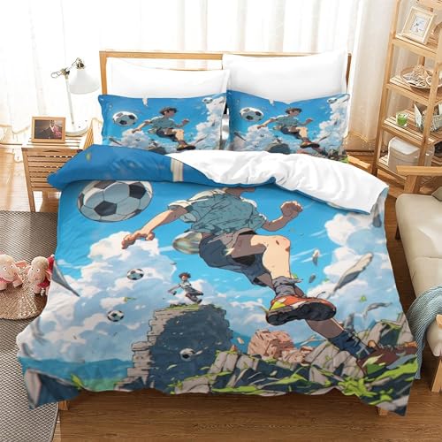 Housse de couette foot double à fermeture éclair en microfibre hypoallergénique