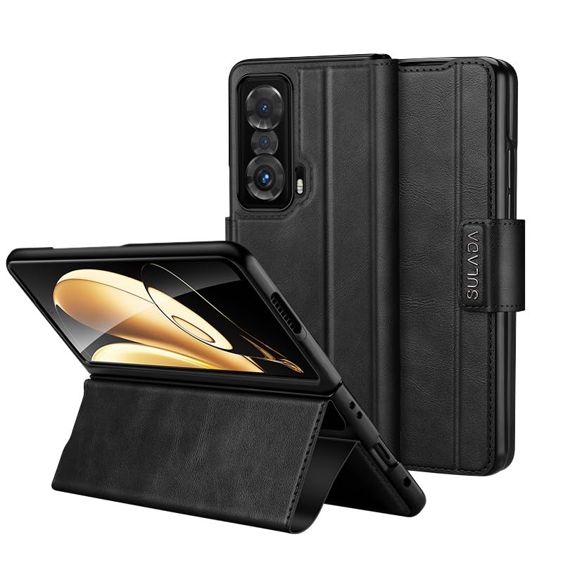 Coque Honor Magic V antichoc avec béquille intégrée noire fine
