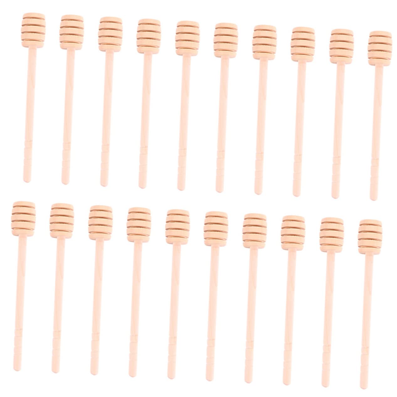 Cabilock 25pcs Wooden Mixer Set Honey Tools Wedding Dipper Stirring Stick Honey Wand Coffee Stirrer Honey Stir Sticks Honey Stirring Rods Portable Wands Coffee Stir Sticks re-usable