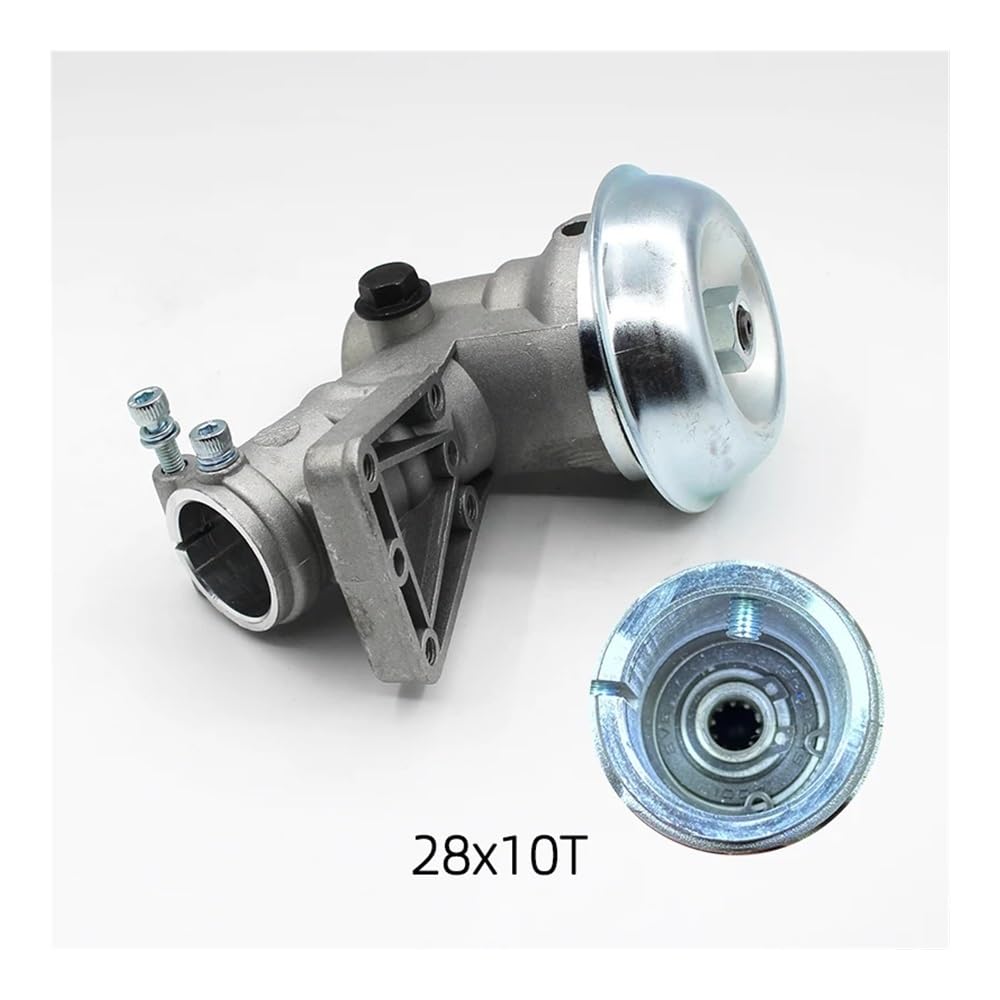 Caja de Engranajes de 28 mm y 10 Dientes, Cabezal de Trabajo for desbrozadora, cortadora de césped, Compatible con Las Series E-AK EM780 36 43 44 Accesorios para cortacésped