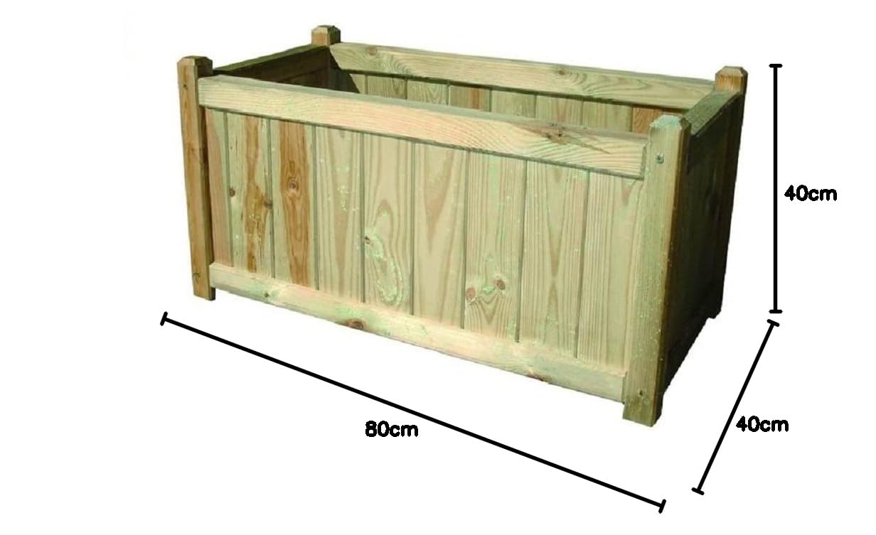 Blinky 9613620 Bac à fleurs en bois non assemblé