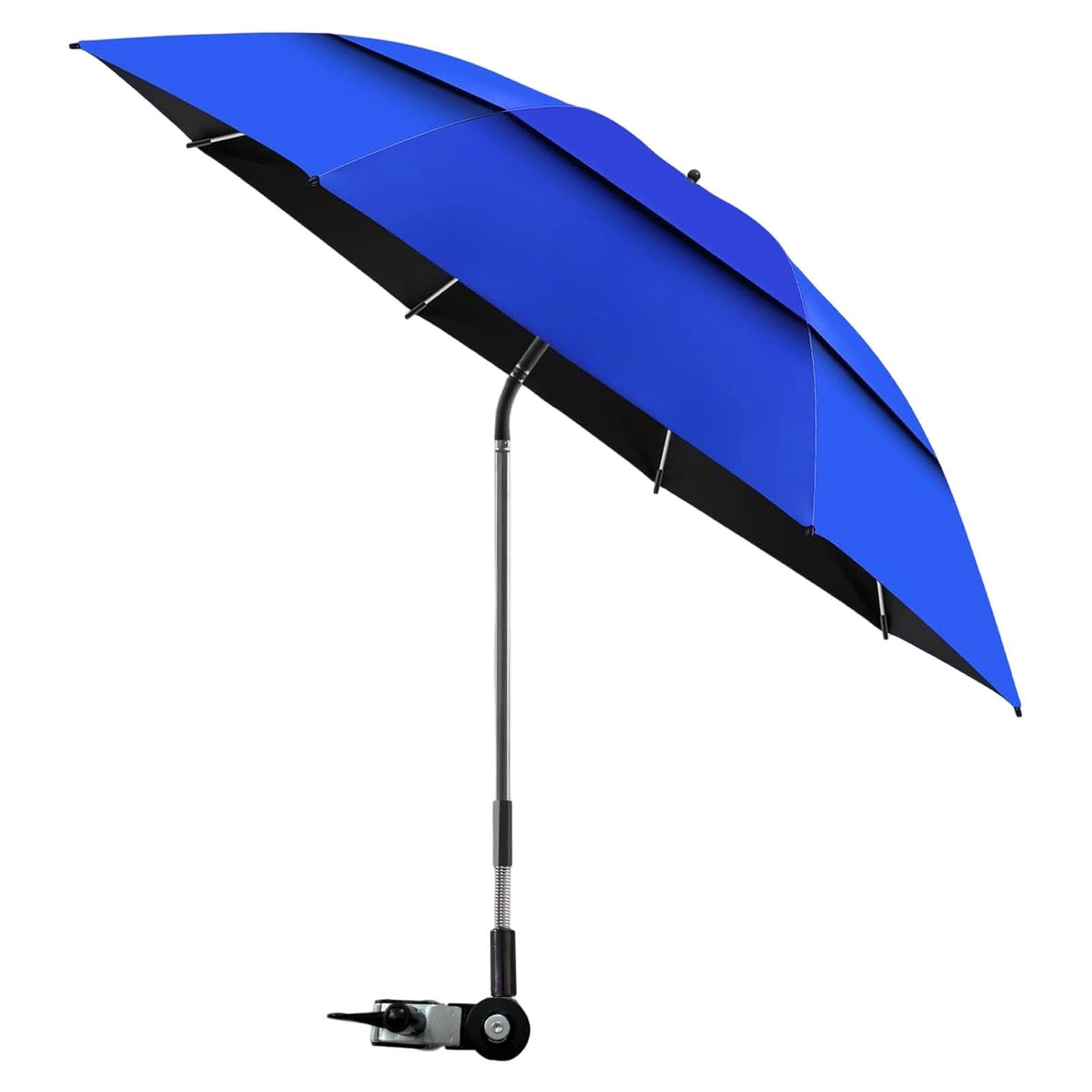 Fizepgo Chair Umbrella with Clamp Portable 180° Adjustable UPF 50+