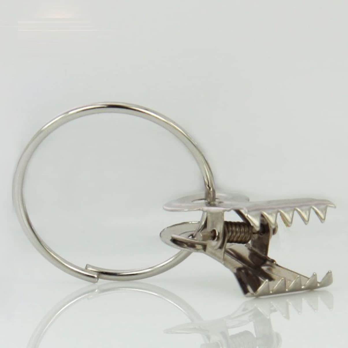 MAGICLULU 3 Sätze Gardinenclip Gardinenringe Mit Haken Clips Rostfreie Gardinenstange Vorhänge Vorhanghalter Gardinenring Mit Clip Vorhangverschluss Eisen Silver 20 Stück * 3