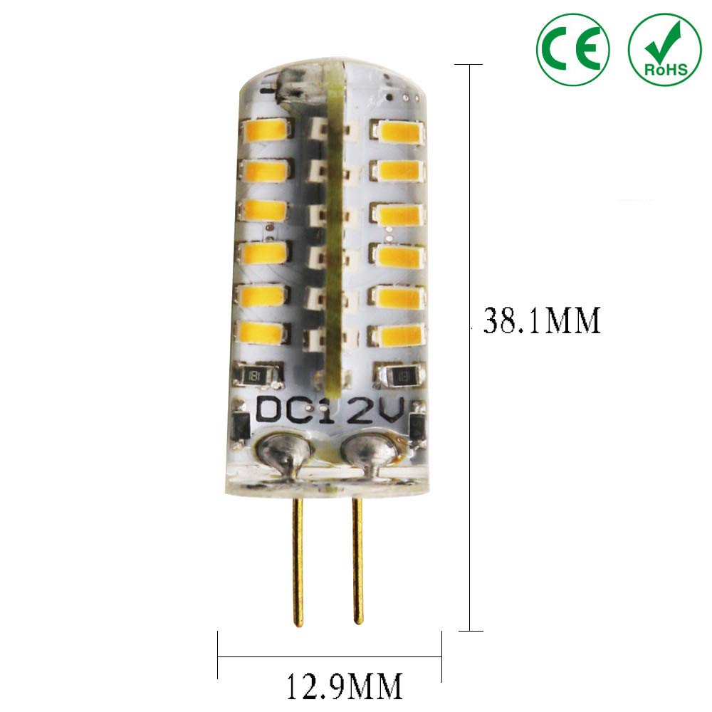 4W G4 Base DC 12V LED Lamp Bulb 48 LED SMD3014 LED Mini Corn Light Bulb Equivalent 30W — view 6