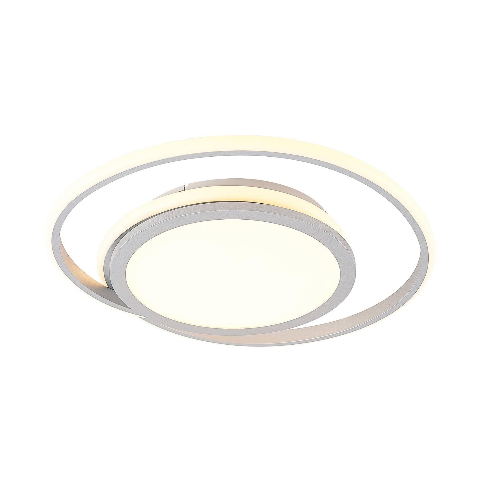 LáMpara Led De Techo Lucande Noud, 49 Cm, Plata, Aluminio, Atenuable-image