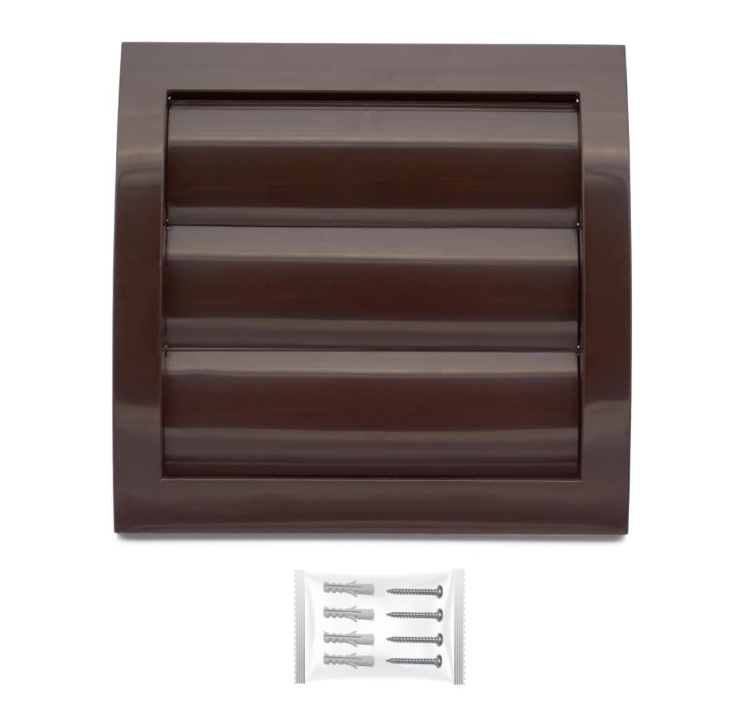 Griglia Ventilazione Ø 150 Mm PVC Marrone - Copertura Con Protezione Insetti - Foto 2