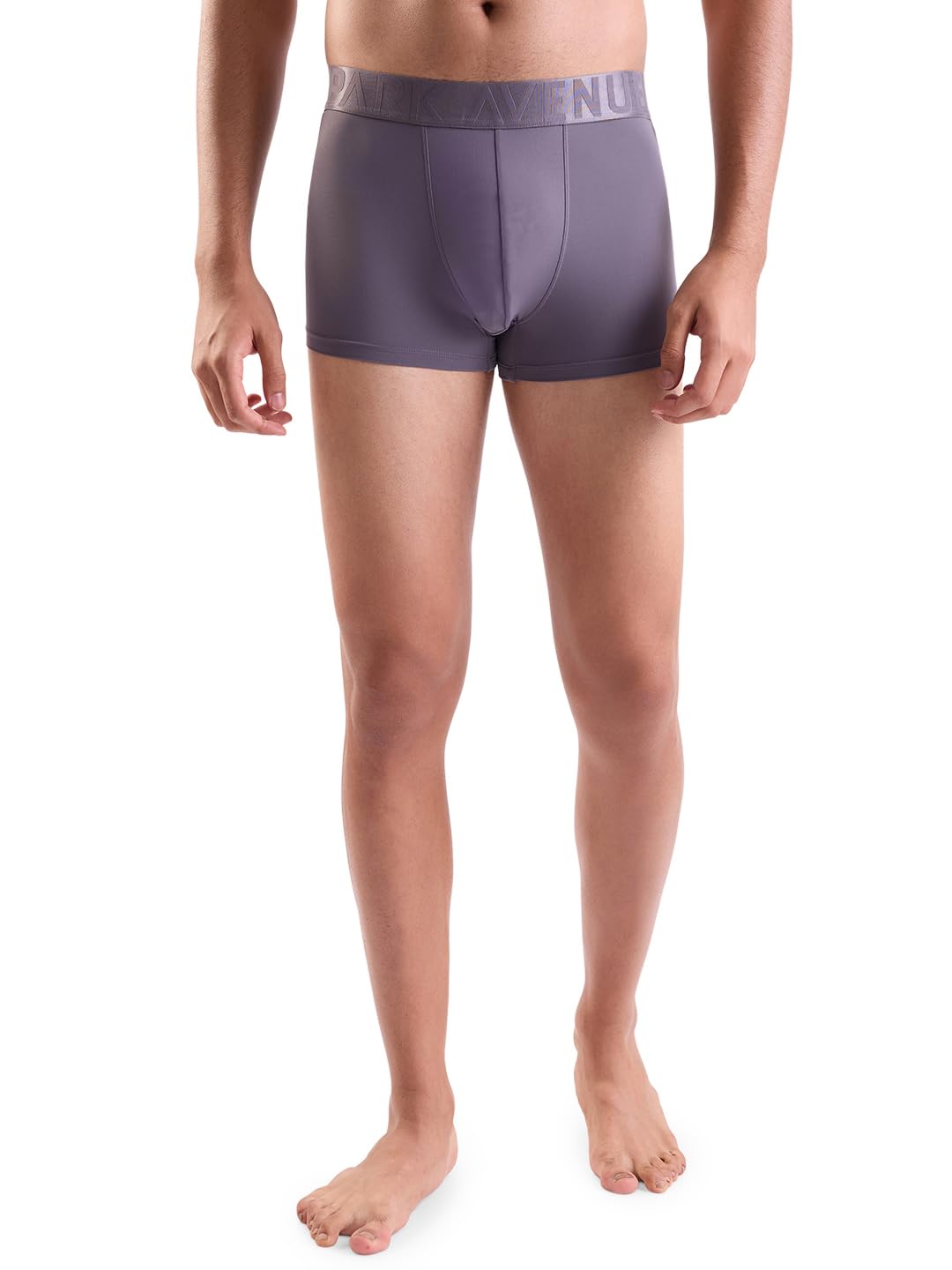 park avenue Men Regular Fit Solid Pattern Tactel Nylon Elastane Blend Trunk (Size: L)-PZTX00225 Dark Grey-picture-30