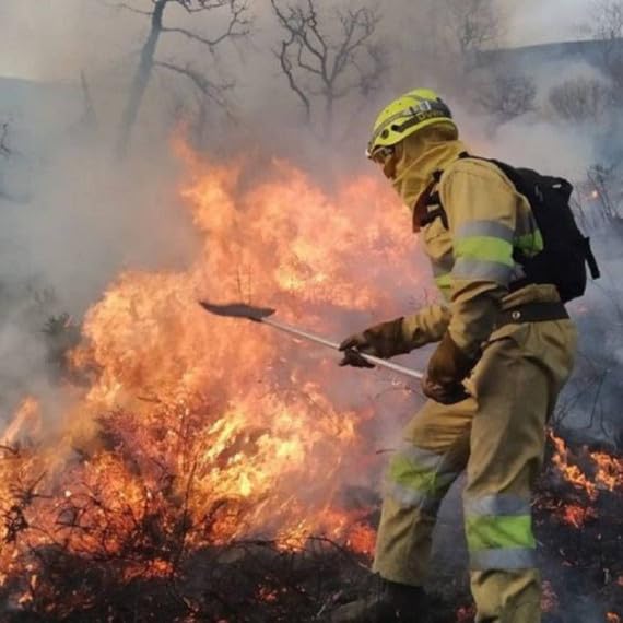Pack de batefuegos forestal telescópico, mochila extintor forestal y retardante de incendios forestales MAK5