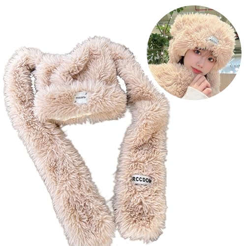 Girls Scarf Hat Winter Student Outdoor Cycling Skiing Climbing Hat Cold Weather Keep Warm2