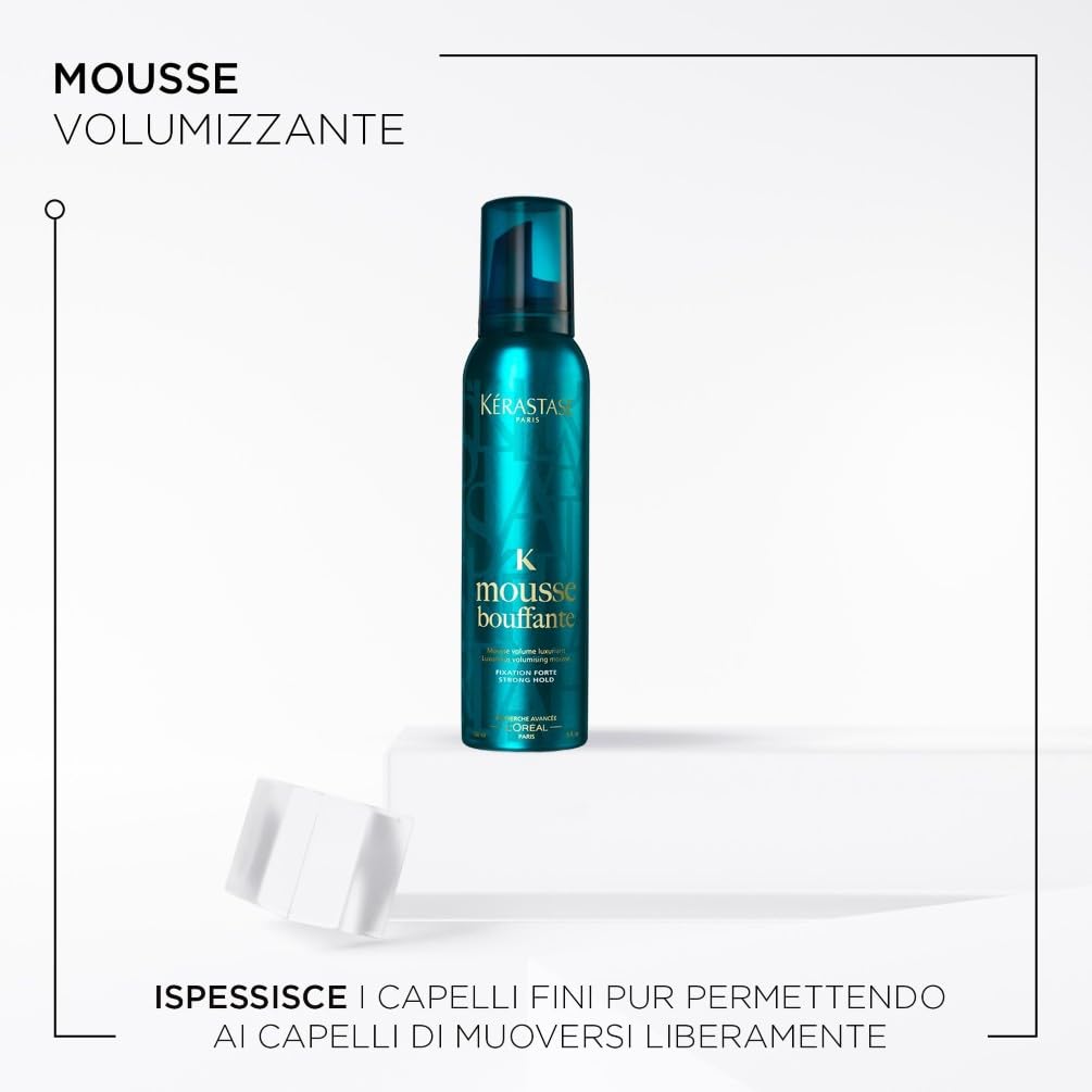 Kérastase, Coiffage Couture, Mousse Styling Volumizzante, Tenuta Forte per Capelli Fini, Con Xilos e Vitamine, Mousse Bouffante, 150 ml