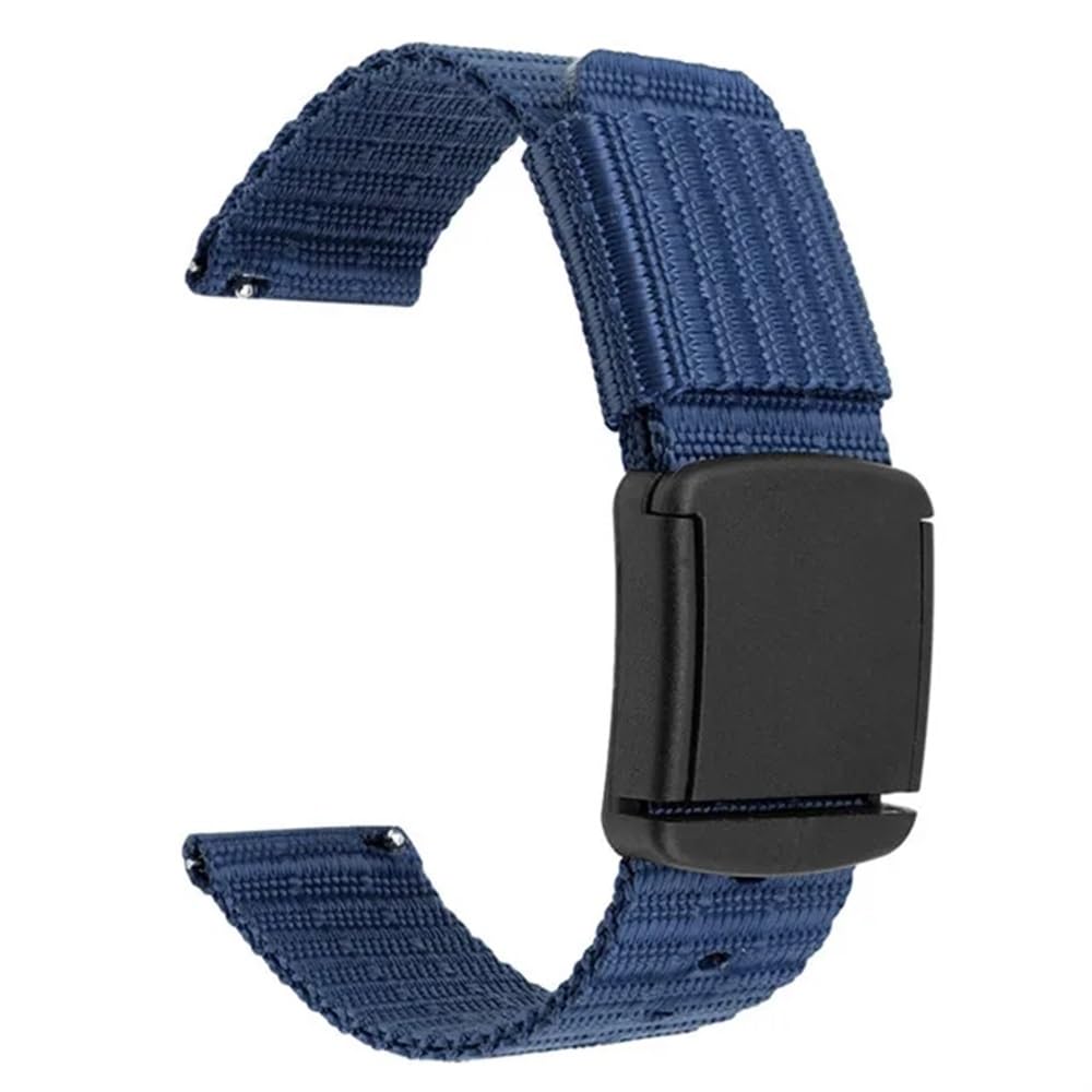 Remplacement du bracelet de la montre intelligente Bracelet universel à dégagement rapide de 20mm, bouton-poussoir en Nylon, Bracelet de remplacement, Bracelet de montre en nylon
