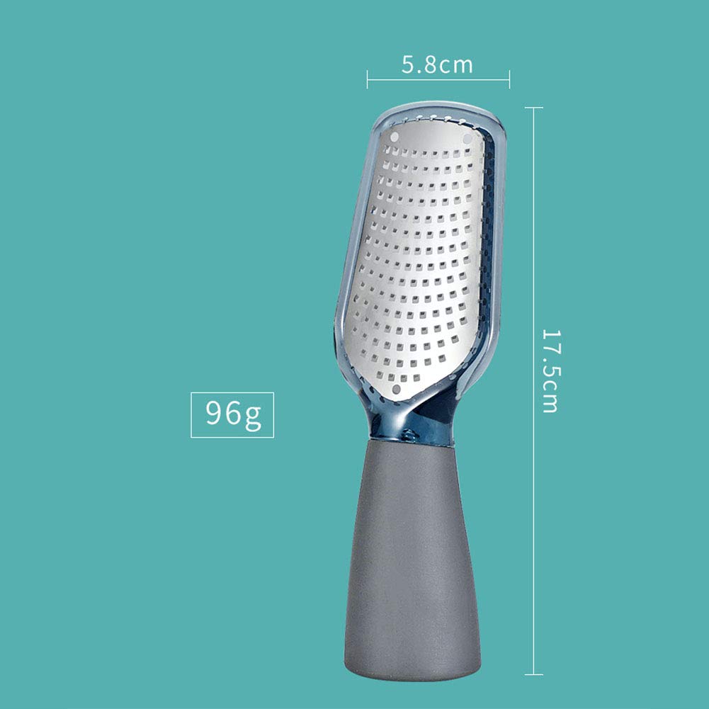 Tarka ze stali nierdzewnej ArinkO: Zester Premium do czosnku, cytrusów, czekolady i nie tylko - ergonomiczna konstrukcja, bezpieczny uchwyt - elegancki szary