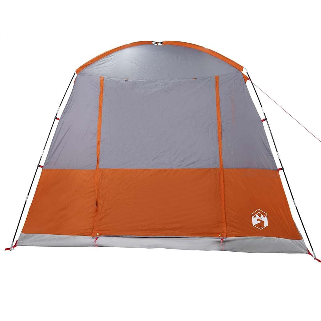 Tenda per auto per 4 persone, colore grigio, arancione, impermeabile, con collegamento di alimentazione, per avventure all'aperto