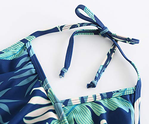 Image of Girls One Piece Swimsuits Hawaiian Ruffle Swimwear Beach Bathing Suit
