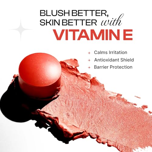 Image of Dream Beauty Nebula Cream Blush - Rosette Red | Cool Red with Gold 3-in-1 Tint for Cheeks, Lips & Eyes | Dewy Finish | Hand Blendable, Lightweight & Buildable | 7.5g