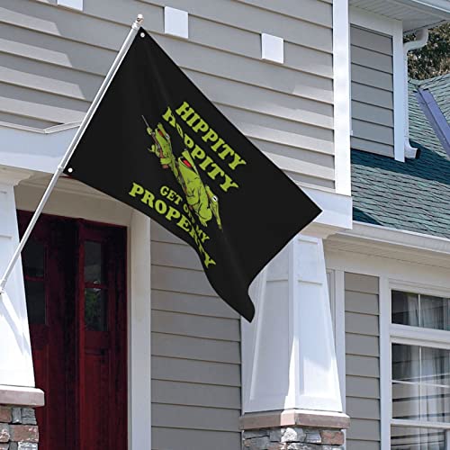 Jpkirozr Hippity Hoppity Frog Get Off My Property Warning Yard Decoration Sided One Size #TOP4
