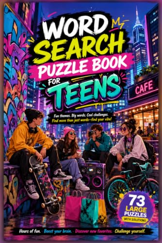 Teens Word Search Puzzle Book: 73 Large-Print Puzzles for Smart, Creative & Curious Teens - Modern Word Search Adventures for the Digital Generation image 2