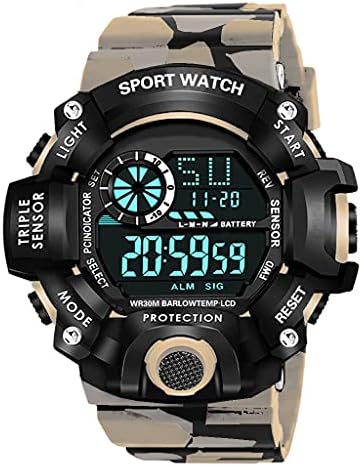 Shocknshop Digital Sports Multi Functional Black Dial Watch for Mens Boys -315RED