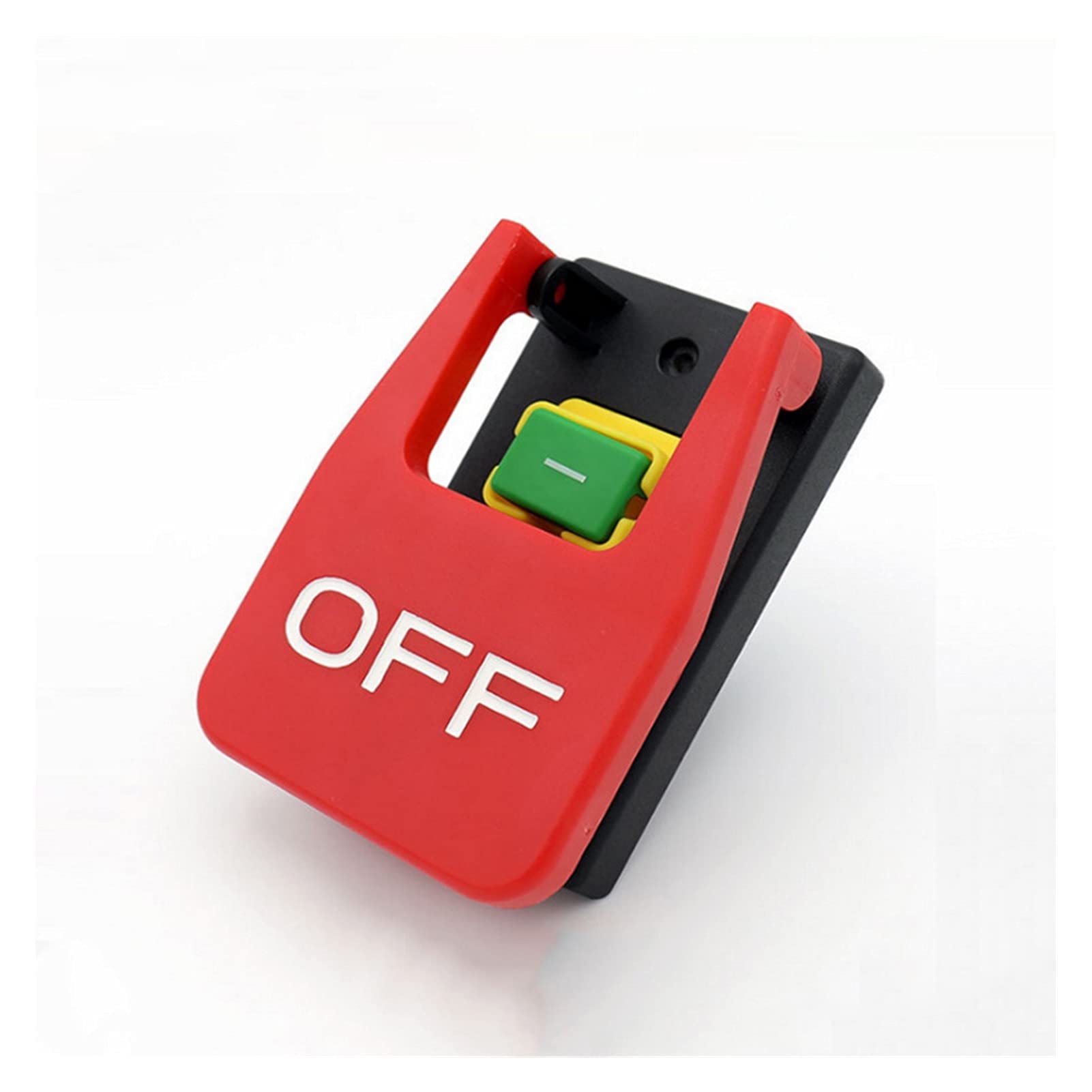 CZKE Off-On Red Cover Emergency Stop Push Button Switch 16A Power-Off/Undervoltage Protection Electromagnetic Start Switch