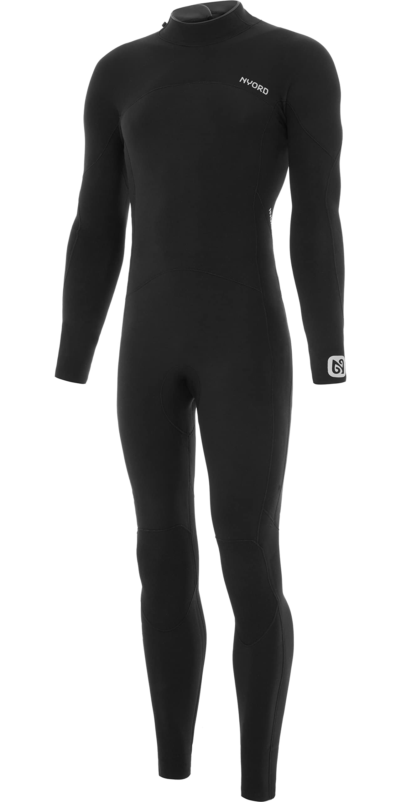 Nyord Mens Furno 3/2mm GBS Back Zip Wetsuit - Black - Easy Stretch