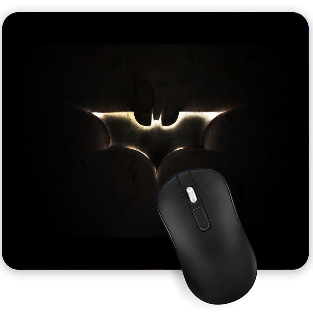 Gadgets WRAP Mouse Pad Mouse Mat with Anti-Slip Base with Spill-Resistant for Laptop, MacBook Pro, Gaming Computer - Batman Logo Gold-image-28