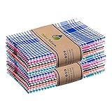 geschirrhandtücher baumwolle 🟢 QUALITÄTSVOLL, SAUGSTARK, SEHR LANGLEBIG - Geschirrtücher-Set, hergestellt aus hochwertiger Baumwolle aus der Türkei. Unsere Produkte sind fusselfreie Küchenhandtücher, die bis zu 3 mal mehr Feuchtigkeit absorbieren, verglichen mit herkömmlichen Mikrofaser-Trockentücher oder Geschirrtücher. Unsere Tücher werden nach zwei- oder dreimaligem Waschen noch weicher und saugfähiger. Unsere Geschirrtücher sind strapazierfähiger als vergleichbare Spültücher und somit perfekt als Putztücher.