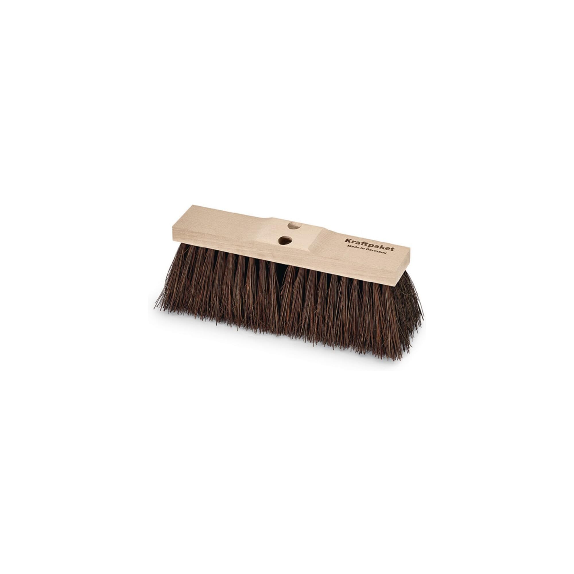 Kraftpaket Escoba de calle Piassava con 2 agujeros de madera de silla de montar L.400mm