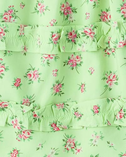 Image of The Children's Place girls Floral Smocked Babydoll Dress
