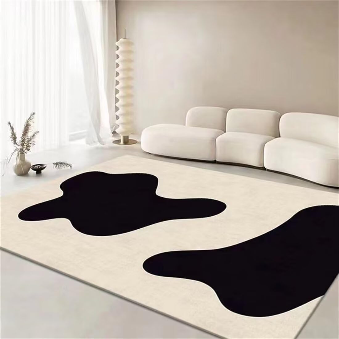 Tapis d extérieur 50x70cm noir moderne lavable pour sécuriser vos sols