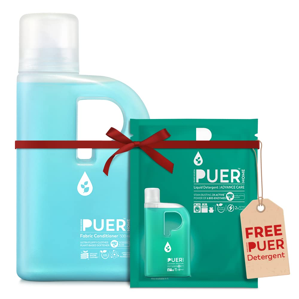 Brand Nourish Puer Plant Based Morning Bliss Fabric Conditioner (500 ml) With Free Everlasting Bloom Liquid Detergent Pouch (50 ml) | Long Lasting Fragrance & 30% Extra Softness & Plant Powered (B0BXHRRYXN) Amazon Price History, Amazon Price Tracker