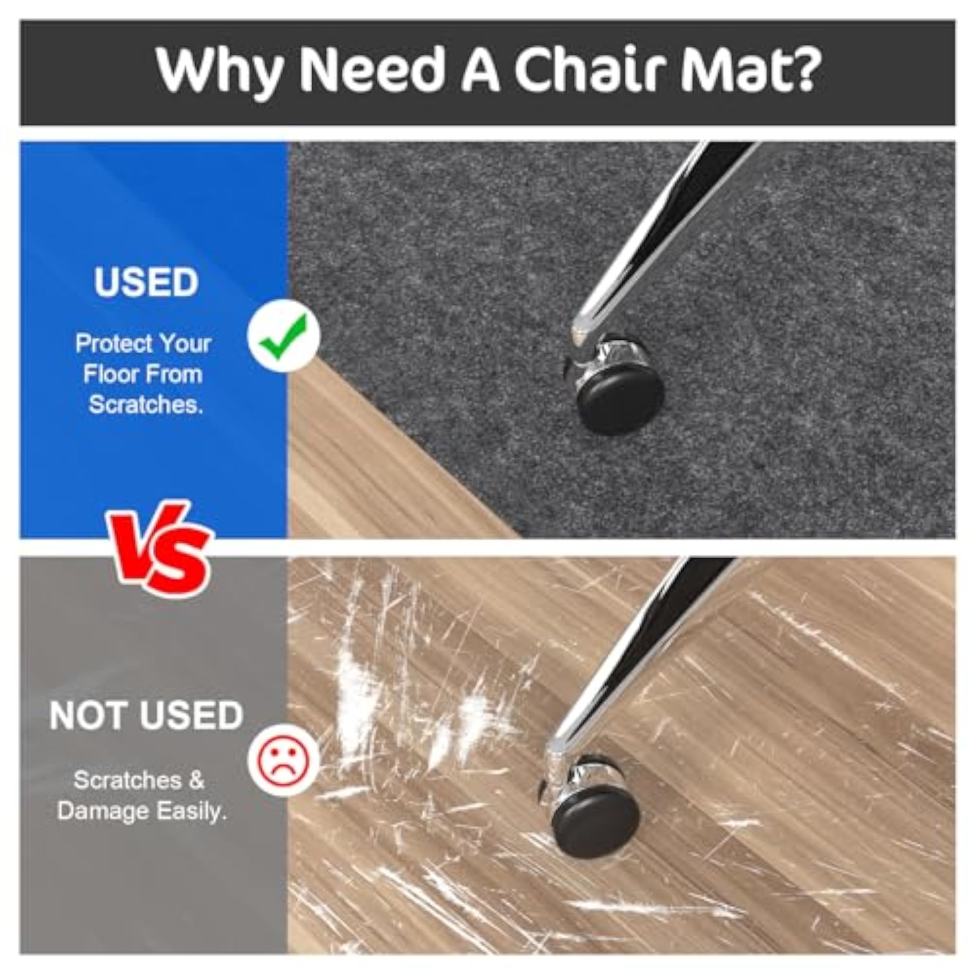 Office Chair Mat for Hardwood Floor