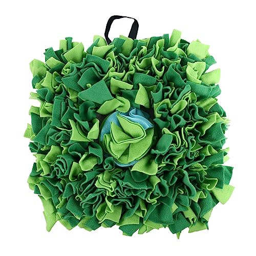 Yardwe 1 Pieza Almohadilla De Comida Lenta Almohadillas para Orinar para Perros Colchoneta para Perros Colchoneta para Mascotas Alfombra De Comida para Perros Oler Forro Polar Verde