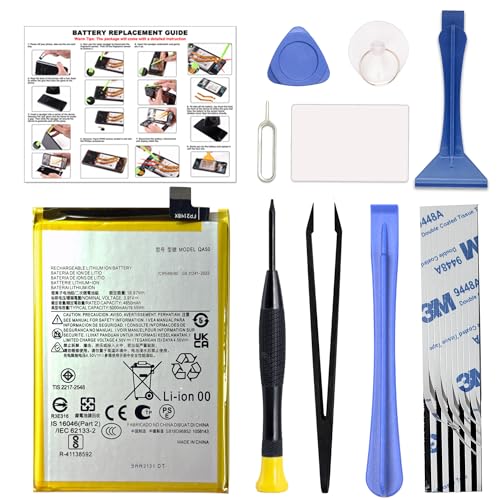 Image of GREEN FUSION Compatible with Motorola G Power 2024 5G XT2415 Series Cellphone Replacement Battery Kit QA50, Includes Repair Tools and Instruction Manual