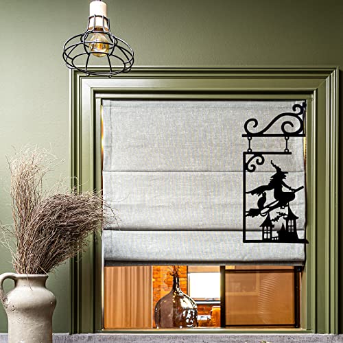 Fxtnkyy Halloween Decorations,Metal Vintage Black Witch,Metal Halloween Yard Decorations,Mysterious Witch Statue,Christmas Door Frame Decorations,For Scary Party Porch Yard (Witch) #TOP3