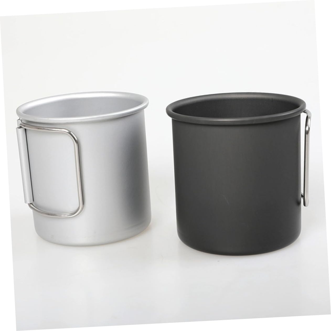 Toddmomy 2piezas Taza De Camping Plegable De Aluminio Vaso Multifuncional Para Bebidas Café y Agua Accesorio Ligero Para Actividades Al Aire Diseño Práctico y Fácil De Limpiar