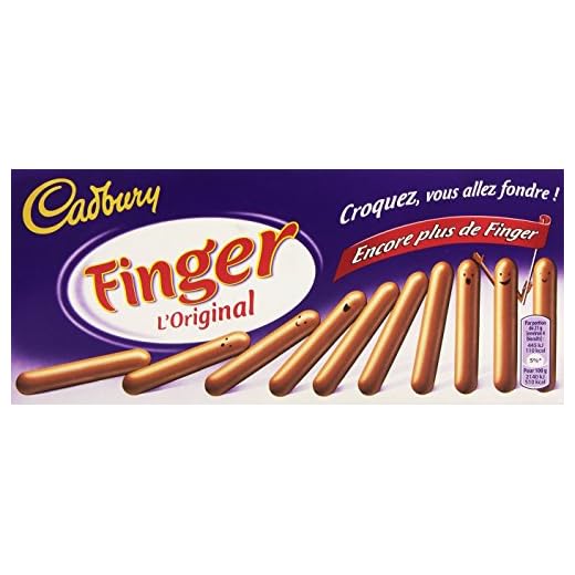 Cadbury Finger L'Original Chocolat au Lait Le Paquet de 138G