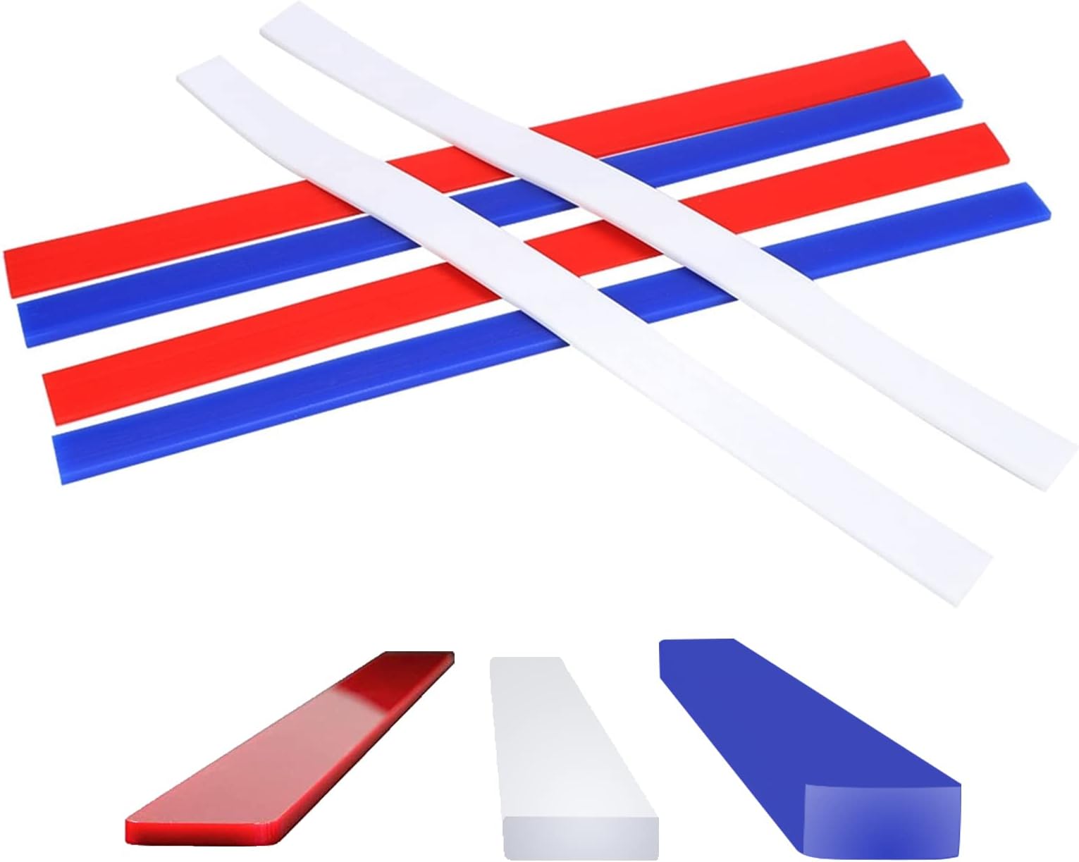 6Pcs Silicone Rolling Pin Guides, Dough Leveler Sticks Dough Ruler Measuring Dough Strips Guides Pastry Ruler Perfection Sticks for Thickness Guide Pastry Cookie Kitchen Restaurant